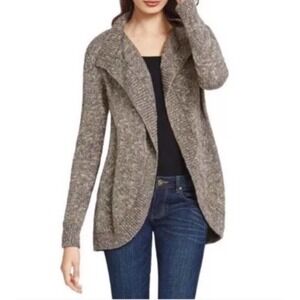 CAbi | Womens Size XS Brown Open Swing Knit Marled Swear by Sweater Stretch